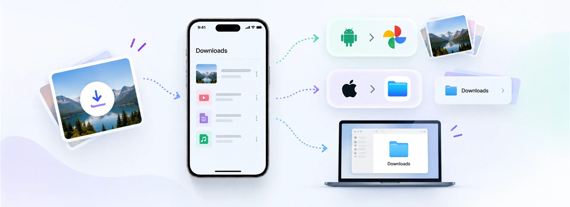 Where downloaded videos and photos go on your phone